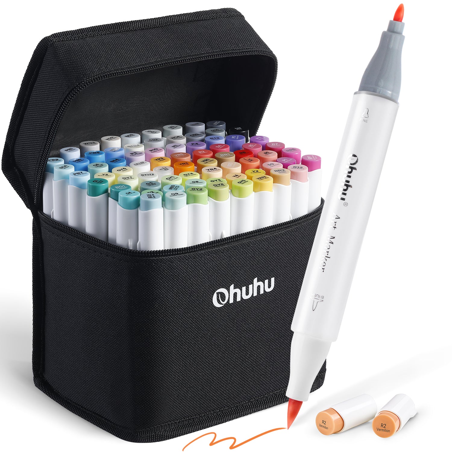 Ohuhu Honolulu B 72 Colours Dual Tip Alcohol Art Markers