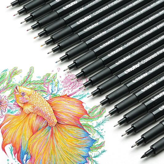 Ohuhu Hana Highway 18 Coloured Fineliner Drawing Pens