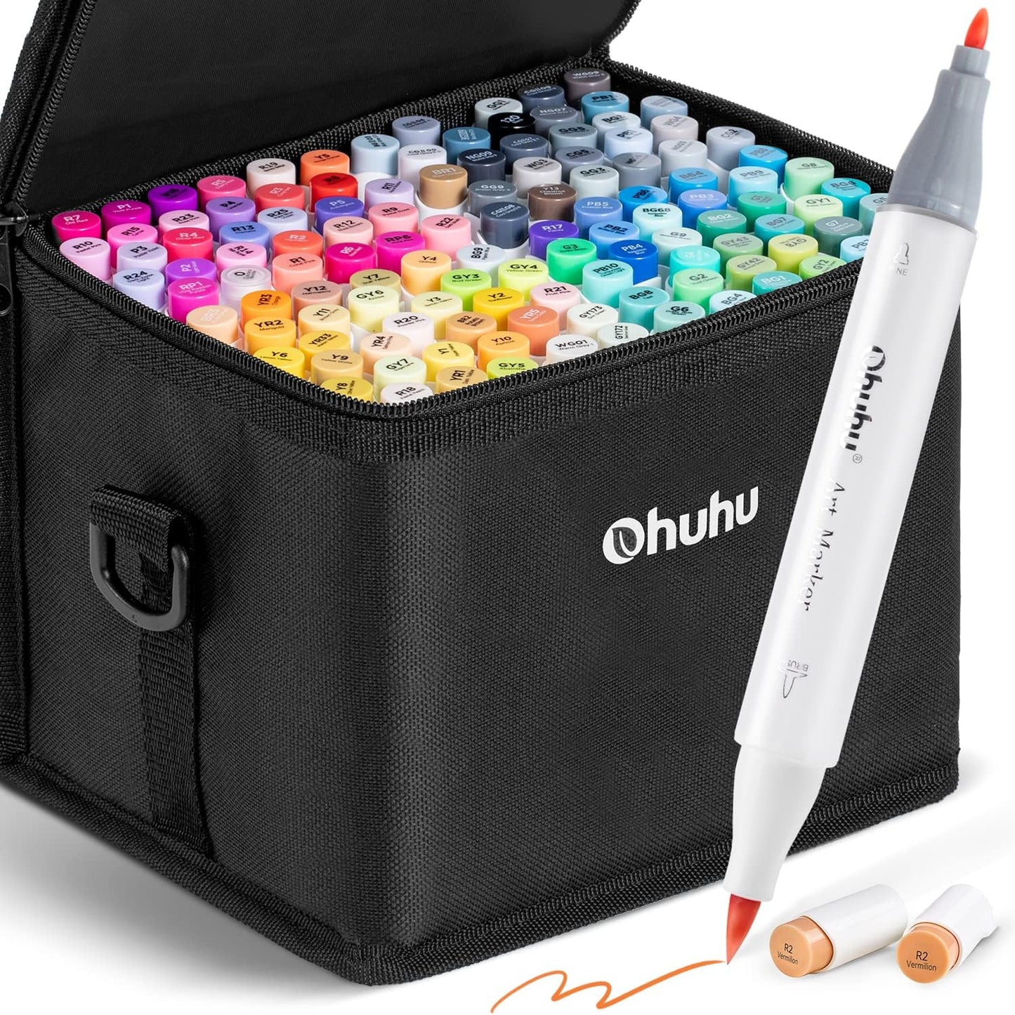 Ohuhu Honolulu B 120 Colours Dual Tip Alcohol Art Markers