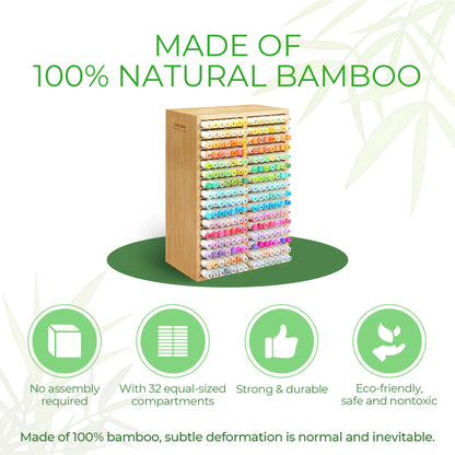 Ohuhu Bamboo High-Rise Organiser