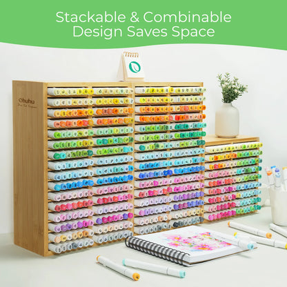 Ohuhu Bamboo High-Rise Organiser